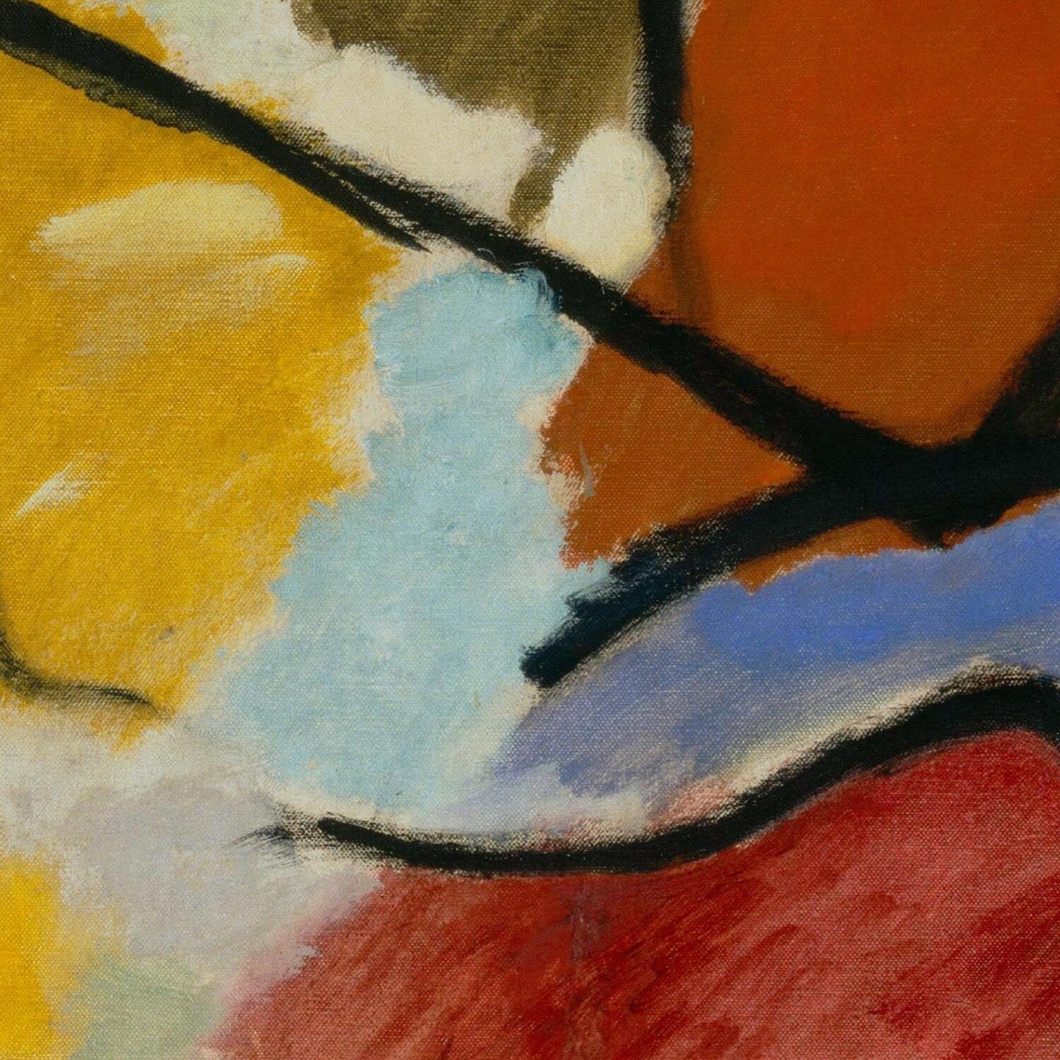 detail of the fine art reproduction from the centre left