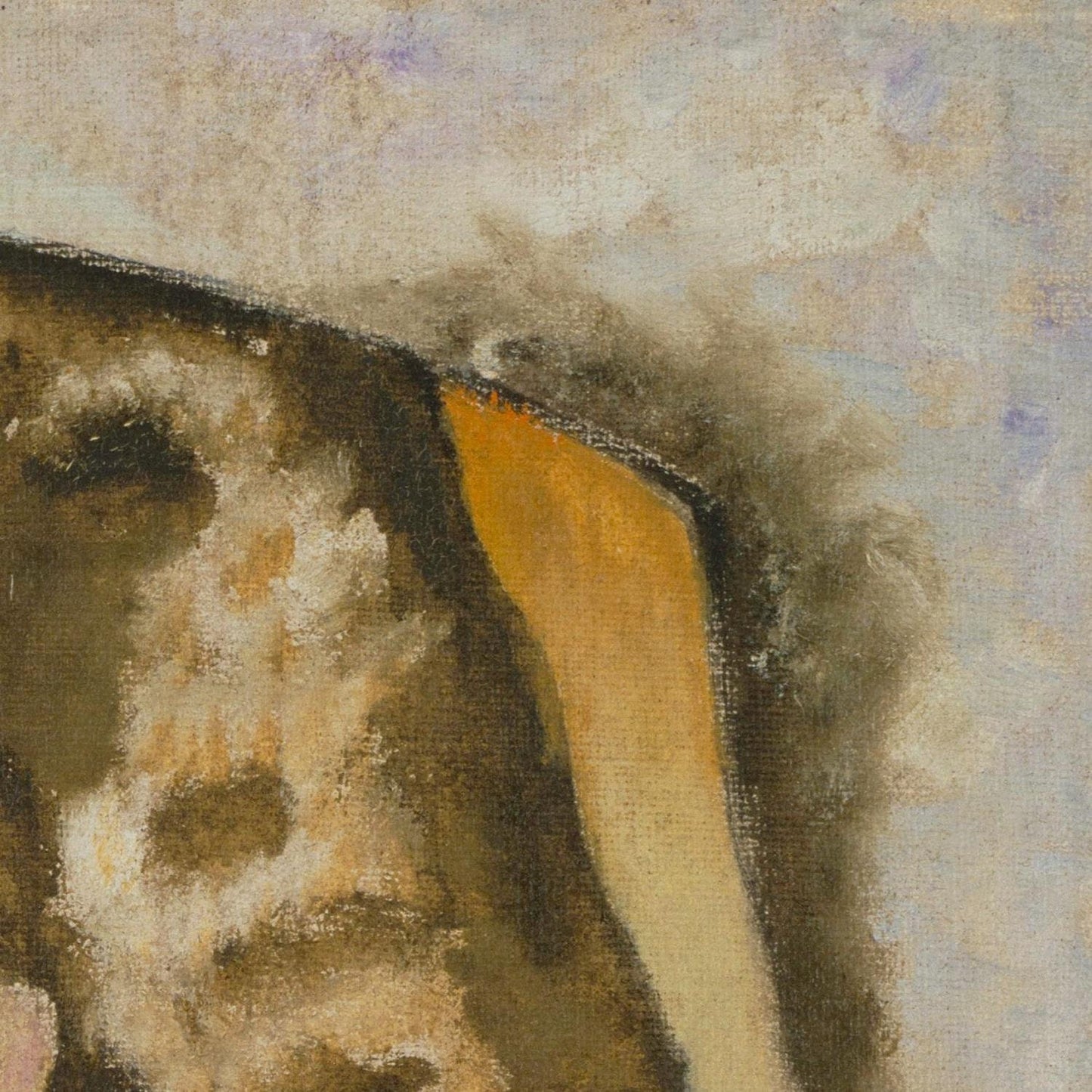 detail of the fine art reproduction from the top right corner