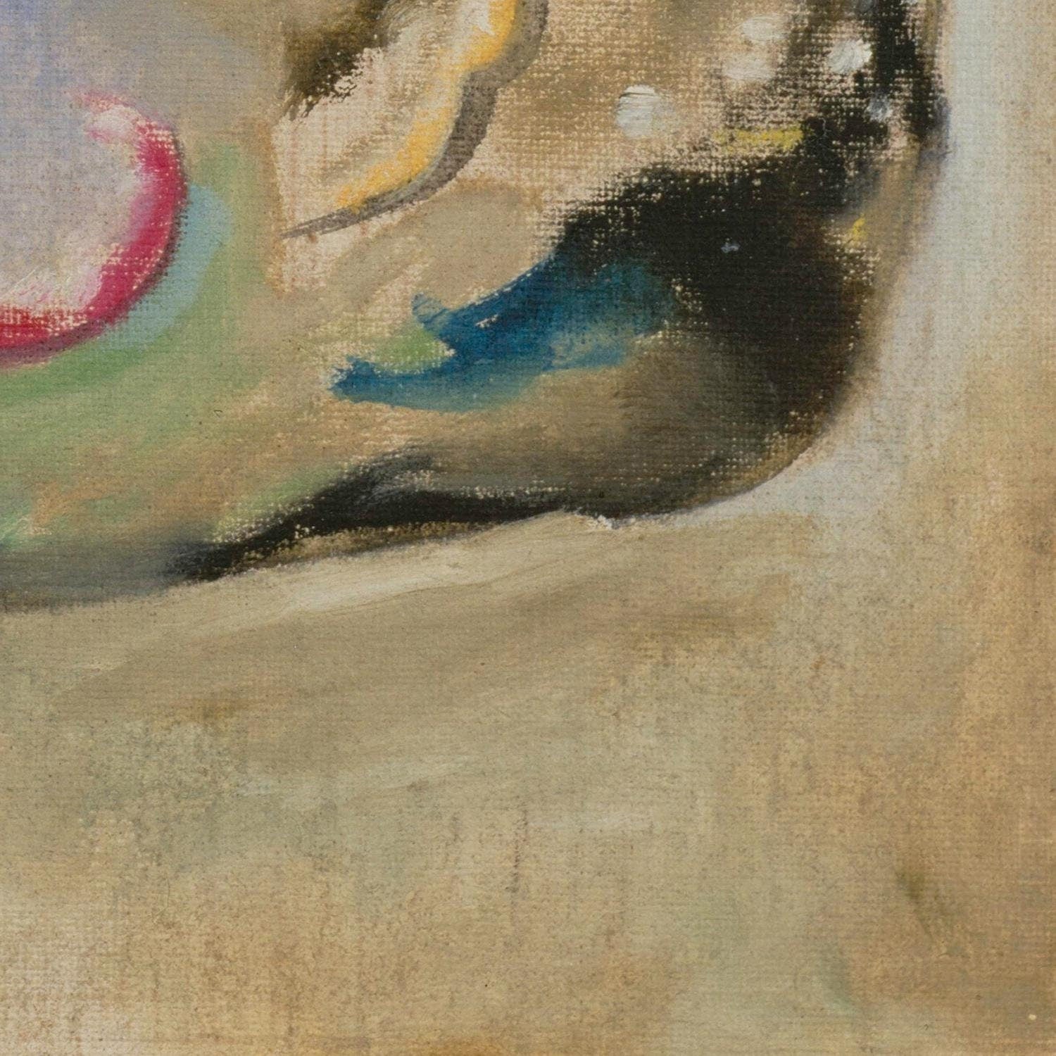 detail of the fine art reproduction from the bottom right corner