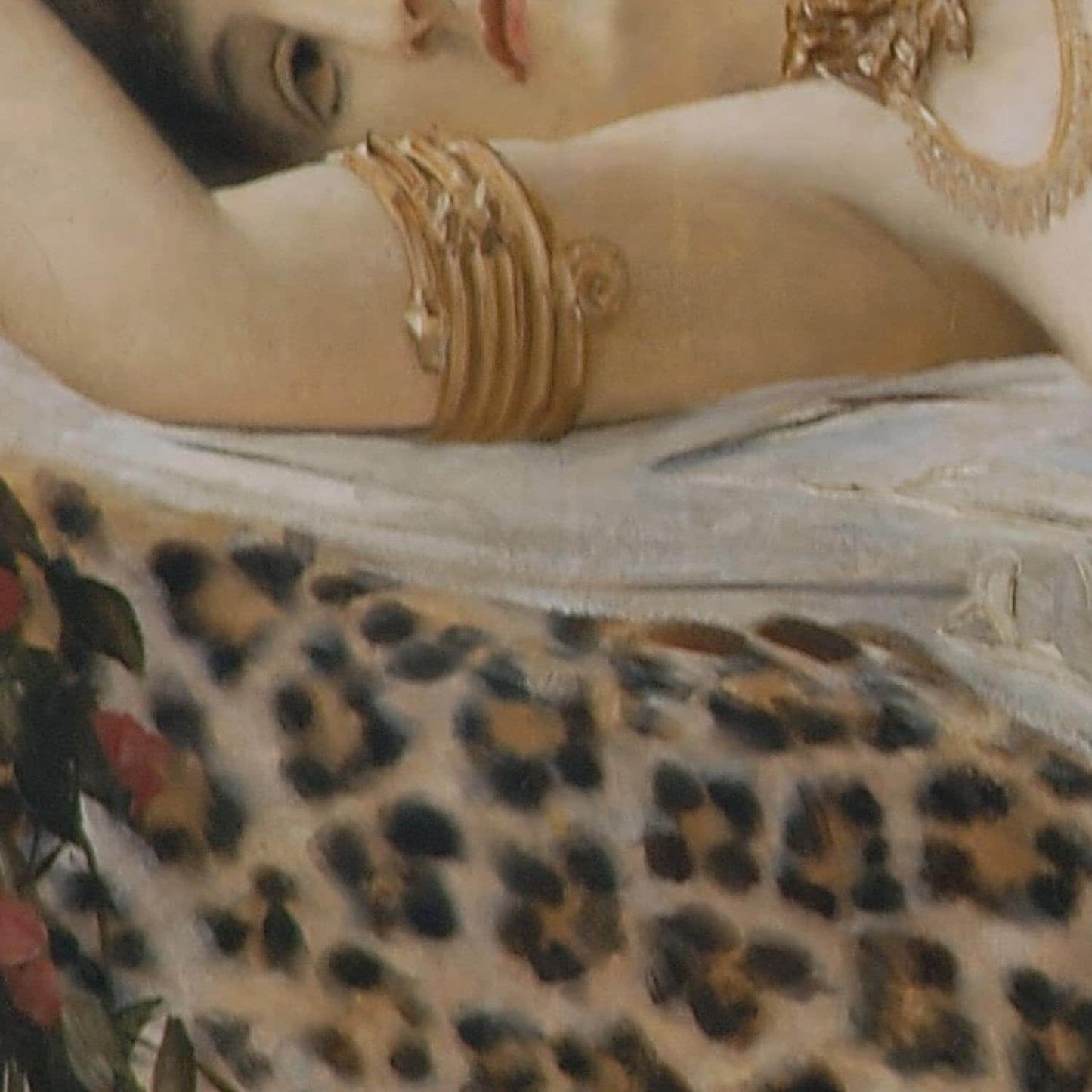 detail of the fine art reproduction from the centre left