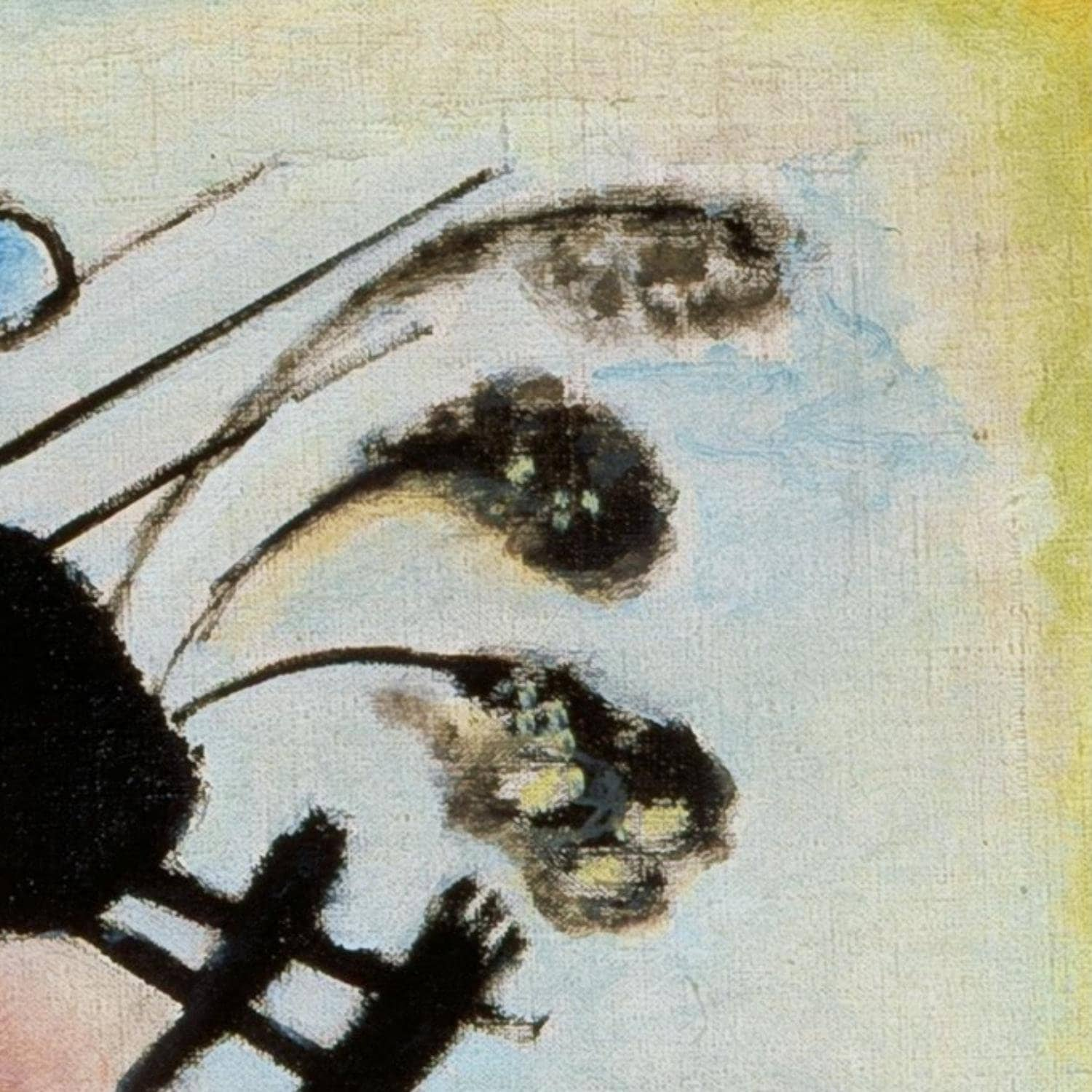 detail of the fine art reproduction from the top right corner