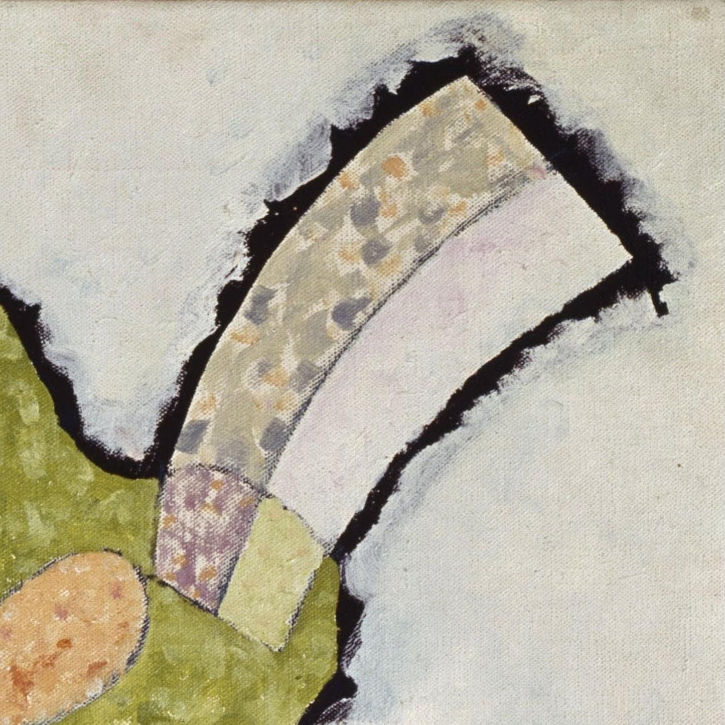 detail of the fine art reproduction from the top right corner