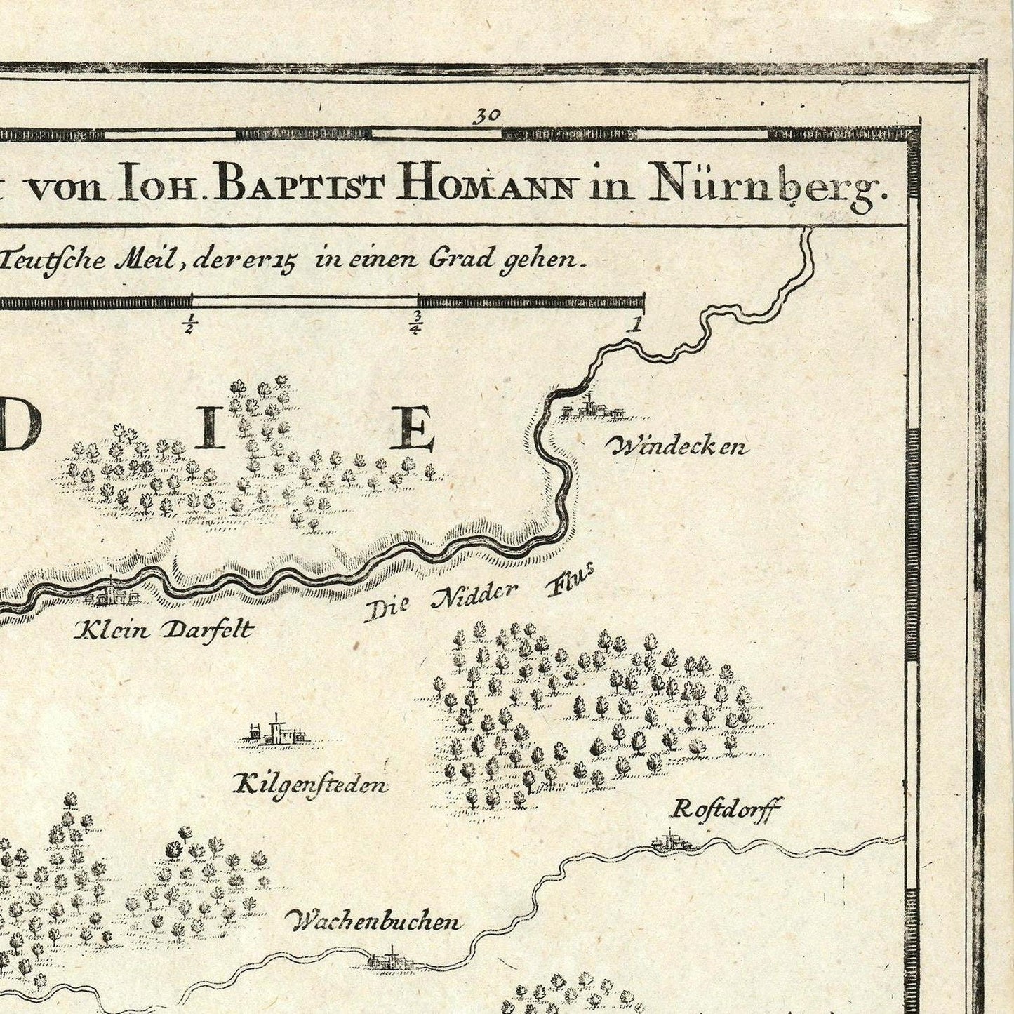 detail of the map from the top right corner