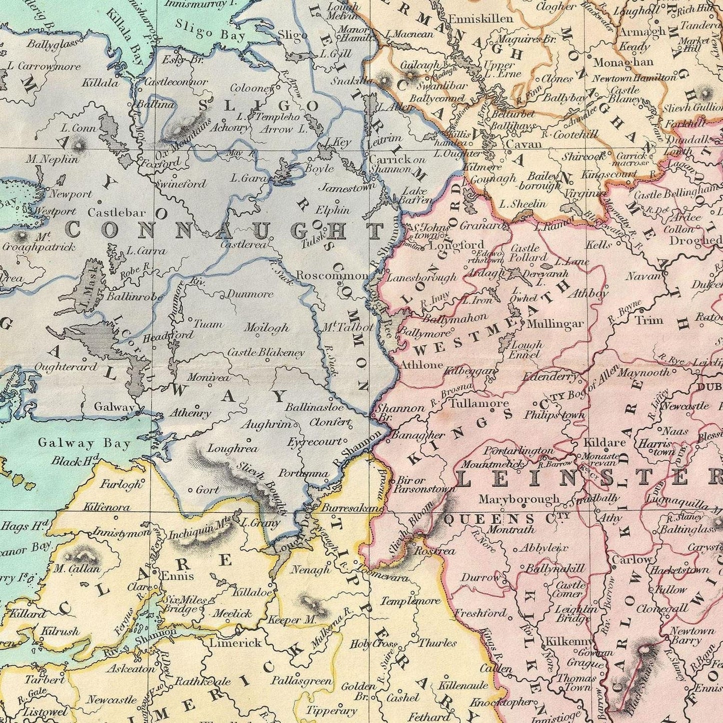 detail of the map from the centre 