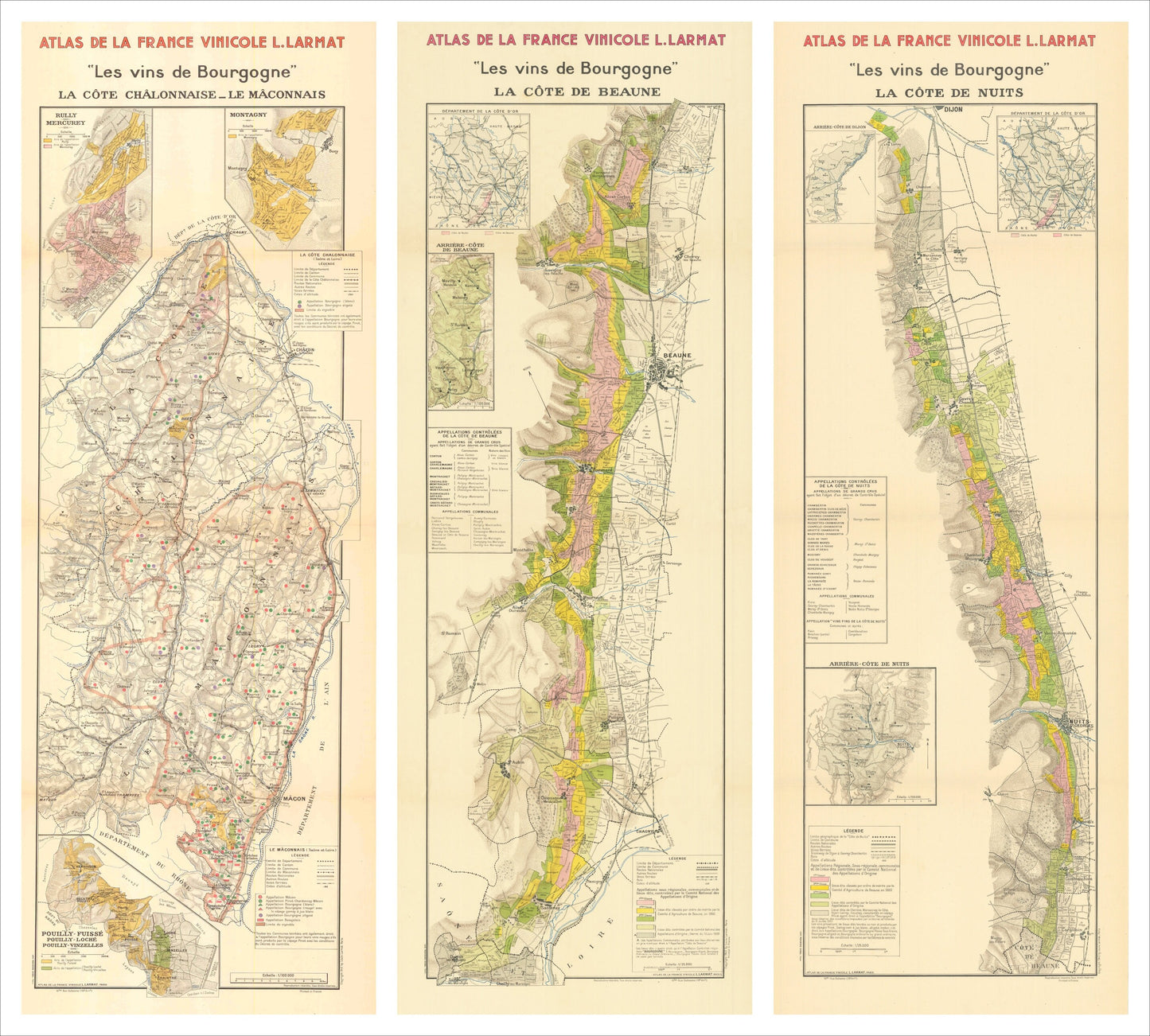 presentation of the map reproduction without a frame