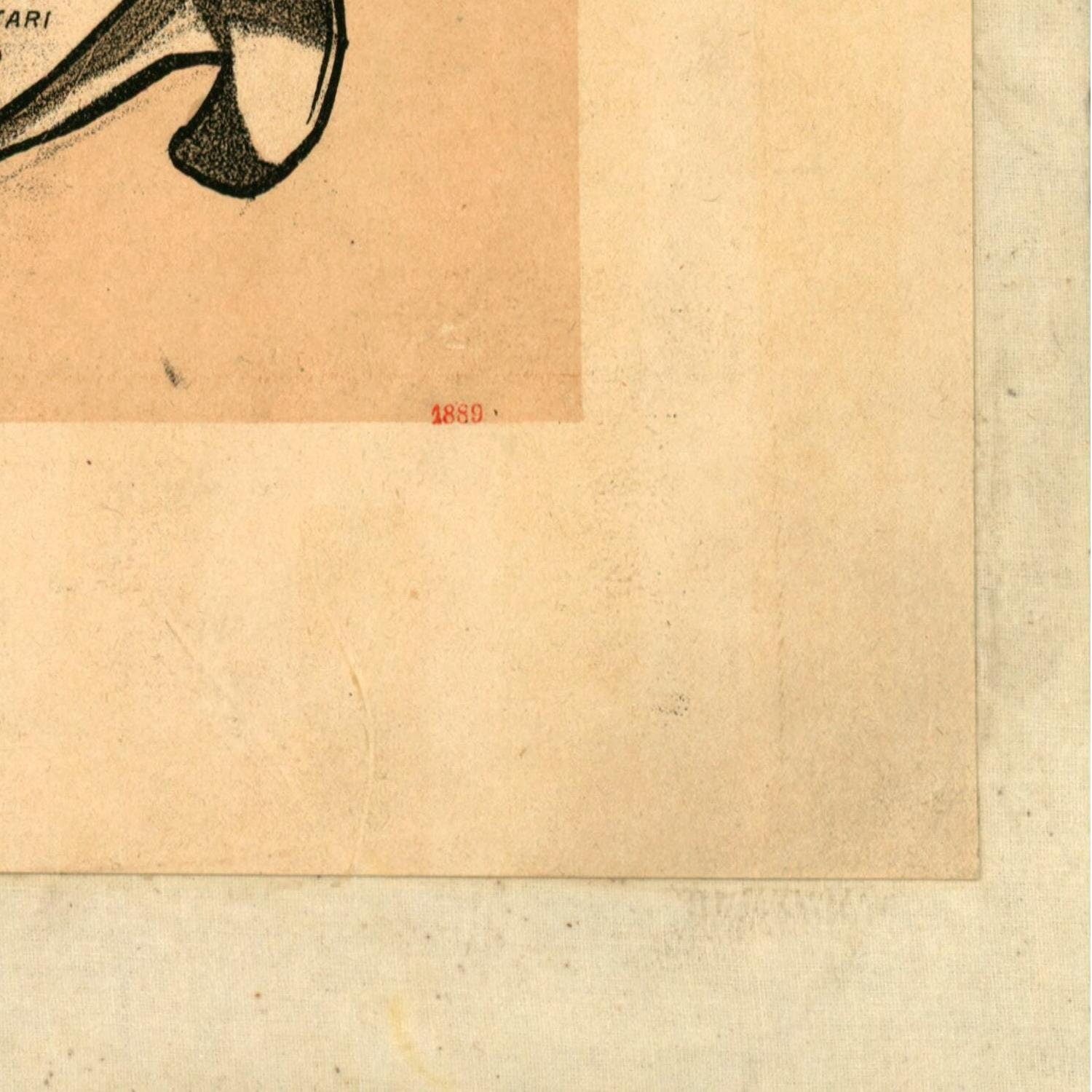 detail of the drawing reproduction from the bottom right corner