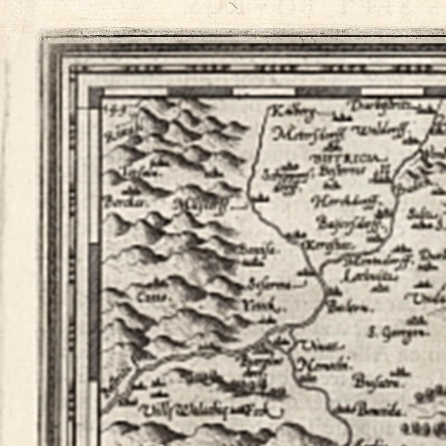 detail of the map from the top left corner