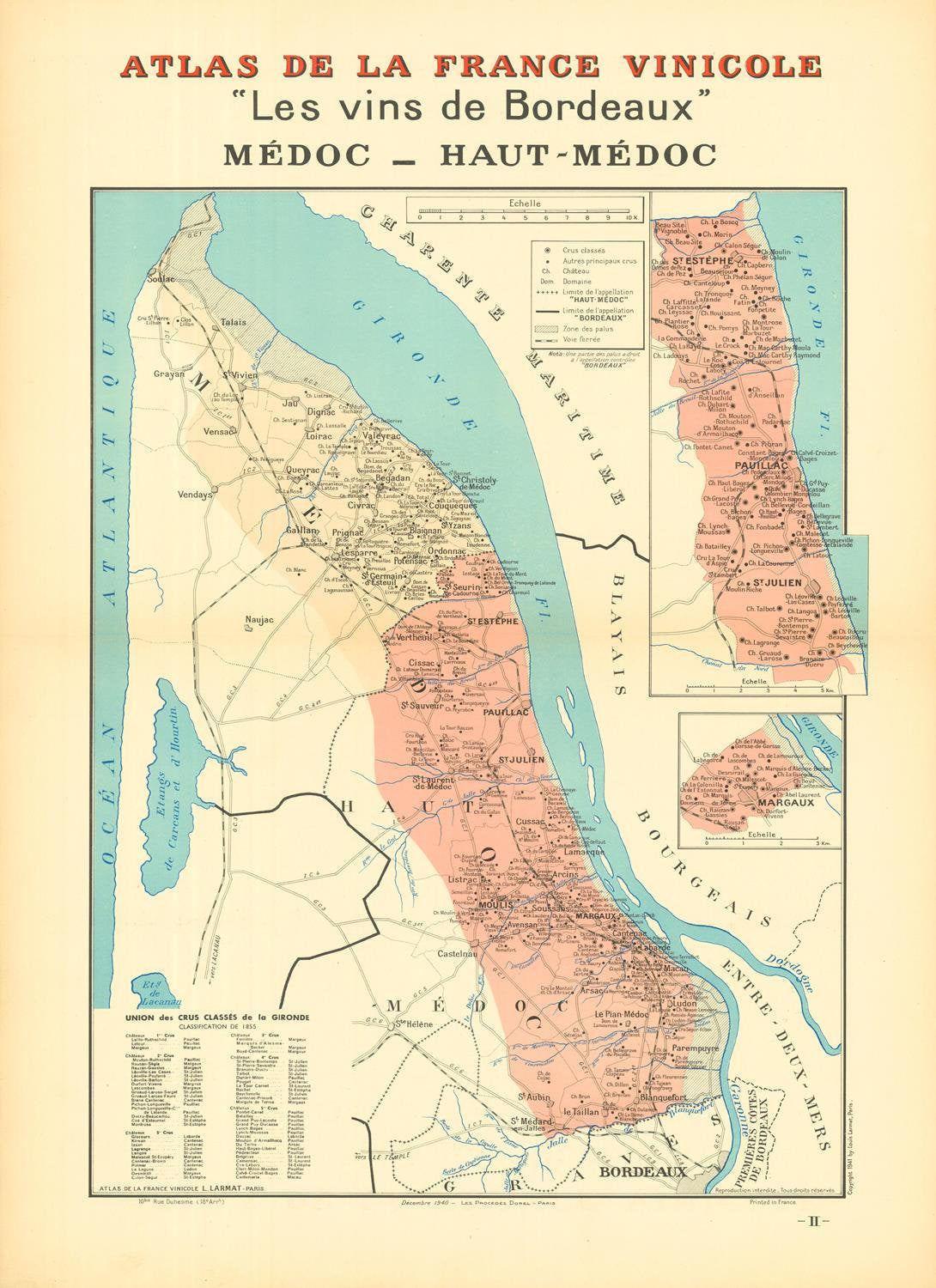 presentation of the map reproduction without a frame