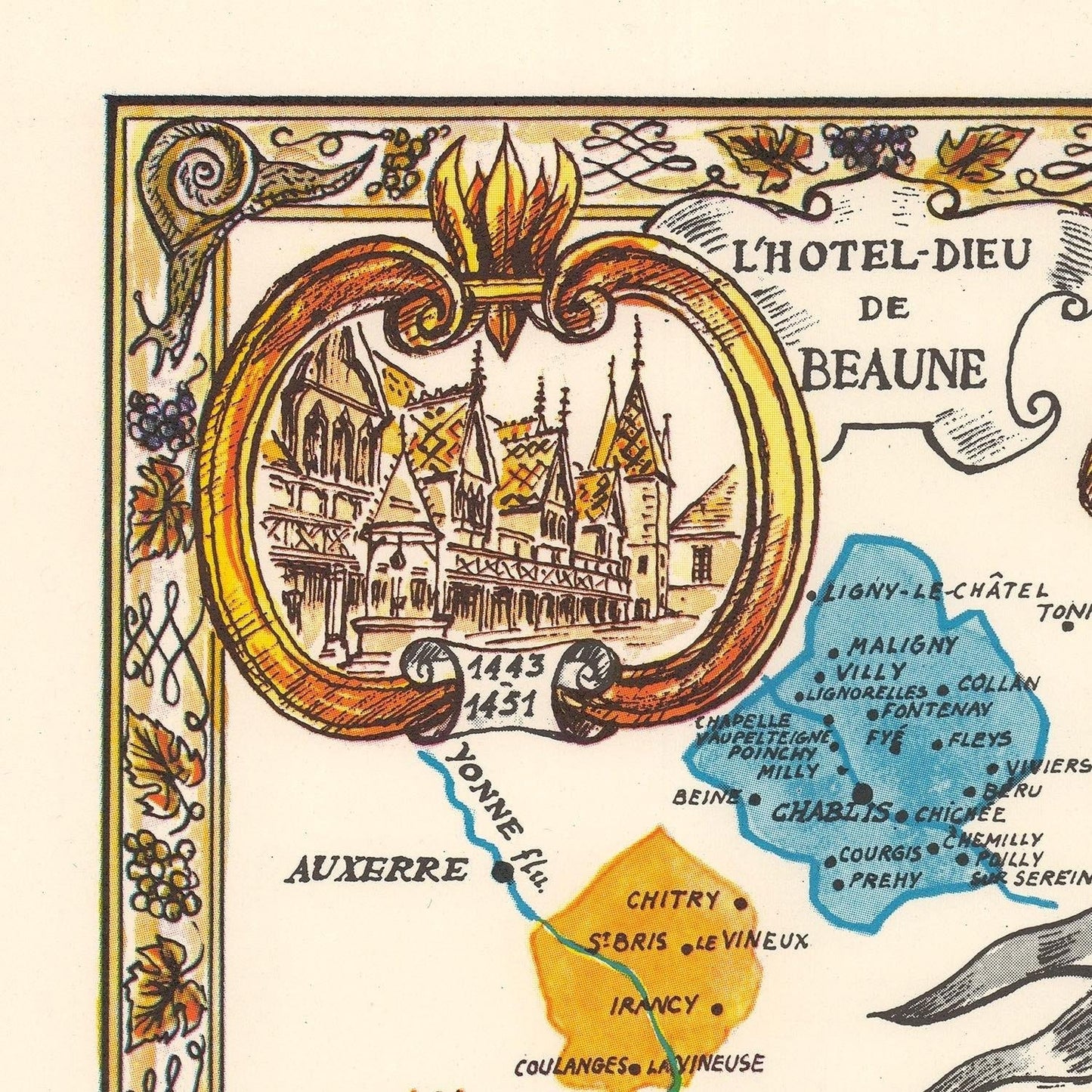 detail of the map from the top left corner